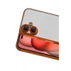 Mey İthalat®   iPhone 17  Lensli Silikon - Turuncu