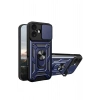 Mey İthalat®   iPhone 17 Pars Lens Yüzüklü Silikon - Lacivert