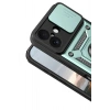 Mey İthalat®   iPhone 17 Pars Lens Yüzüklü Silikon - Yeşil
