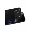 Mey İthalat®   iPhone 17 Pro Aras Deri Kapak - Siyah