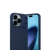 Mey İthalat®   iPhone 17 Pro Auto Focus Karbon Kapak - Lacivert