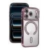 Mey İthalat®   iPhone 17 Pro Joke Simli Magneticsafe Kılıf - Pembe