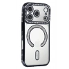 Mey İthalat®   iPhone 17 Pro Joke Simli Magneticsafe Kılıf - Siyah