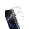 Mey İthalat®   iPhone 17 Pro Kart Şeffaf Silikon - Şeffaf
