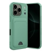 Mey İthalat®   iPhone 17 Pro Kelvin Kartvizitli Silikon - Açık Yeşil