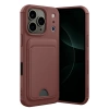 Mey İthalat®   iPhone 17 Pro Kelvin Kartvizitli Silikon - Bordo