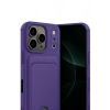 Mey İthalat®   iPhone 17 Pro Kelvin Kartvizitli Silikon - Derin Mor