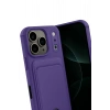 Mey İthalat®   iPhone 17 Pro Kelvin Kartvizitli Silikon - Derin Mor