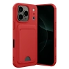 Mey İthalat®   iPhone 17 Pro Kelvin Kartvizitli Silikon - Kırmızı