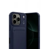 Mey İthalat®   iPhone 17 Pro Kelvin Kartvizitli Silikon - Lacivert