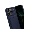 Mey İthalat®   iPhone 17 Pro Kelvin Kartvizitli Silikon - Lacivert