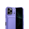 Mey İthalat®   iPhone 17 Pro Kelvin Kartvizitli Silikon - Lila