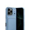 Mey İthalat®   iPhone 17 Pro Kelvin Kartvizitli Silikon - Mavi