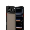 Mey İthalat®  iPhone 17 Pro Kılıf Montreal Silikon Kapak - Siyah