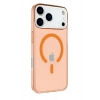 Mey İthalat®  iPhone 17 Pro Kılıf Pc Real Magsafe Kapak - Turuncu