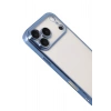 Mey İthalat®   iPhone 17 Pro  Lensli Silikon - Açık Mavi