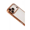 Mey İthalat®   iPhone 17 Pro  Lensli Silikon - Turuncu
