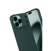 Mey İthalat®   iPhone 17 Pro Max Auto Focus Karbon Kapak - Koyu Yeşil