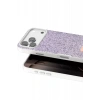 Mey İthalat®   iPhone 17 Pro Max Bright Simli Kapak - Lila