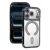 Mey İthalat®   iPhone 17 Pro Max Joke Simli Magneticsafe Kılıf - Siyah