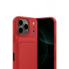 Mey İthalat®   iPhone 17 Pro Max Kelvin Kartvizitli Silikon - Kırmızı