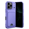 Mey İthalat®   iPhone 17 Pro Max Kelvin Kartvizitli Silikon - Lila