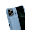 Mey İthalat®   iPhone 17 Pro Max Kelvin Kartvizitli Silikon - Mavi