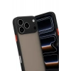 Mey İthalat®  iPhone 17 Pro Max Kılıf Montreal Silikon Kapak - Siyah
