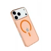 Mey İthalat®  iPhone 17 Pro Max Kılıf Pc Real Magsafe Kapak - Turuncu