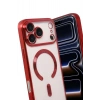 Mey İthalat®   iPhone 17 Pro Max Kross Magneticsafe Kapak - Kırmızı