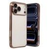 Mey İthalat®   iPhone 17 Pro Max  Lensli Silikon - Çöl Titanyum