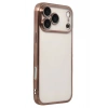 Mey İthalat®   iPhone 17 Pro Max  Lensli Silikon - Çöl Titanyum