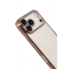 Mey İthalat®   iPhone 17 Pro Max  Lensli Silikon - Çöl Titanyum