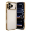 Mey İthalat®   iPhone 17 Pro Max  Lensli Silikon - Gold