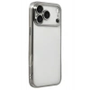Mey İthalat®   iPhone 17 Pro Max  Lensli Silikon - Gümüş