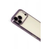 Mey İthalat®   iPhone 17 Pro Max  Lensli Silikon - Mor