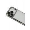 Mey İthalat®   iPhone 17 Pro Max  Lensli Silikon - Titan Gri