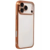 Mey İthalat®   iPhone 17 Pro Max  Lensli Silikon - Turuncu