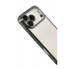 Mey İthalat®   iPhone 17 Pro Max  Lensli Silikon - Yeşil