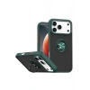 Mey İthalat®   iPhone 17 Pro Max Montreal Yüzüklü Silikon Kapak - Yeşil