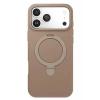 Mey İthalat®   iPhone 17 Pro Max Regal Magsafe Standlı Kapak - Çöl Titanyum