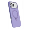 Mey İthalat®   iPhone 17 Pro Max Regal Magsafe Standlı Kapak - Lila