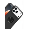 Mey İthalat®   iPhone 17 Pro Montreal Yüzüklü Silikon Kapak - Siyah