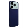 Mey İthalat®   iPhone 17 Pro Nano içi Kadife Silikon - Lacivert