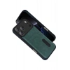 Mey İthalat®   iPhone 17 Pro Sara Kartvizitli Deri Kılıf - Yeşil