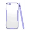 Mey İthalat®  iPhone 6 Kılıf Platin Silikon - Lila