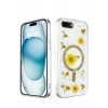 Mey İthalat®  iPhone 7 Kılıf Daisy Simli Magsafe Kapak - Gold
