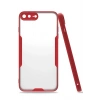 Mey İthalat®  iPhone 7 Plus Kılıf Platin Silikon - Kırmızı