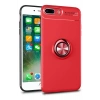 Mey İthalat®  iPhone 7 Plus Kılıf Range Yüzüklü Silikon - Kırmızı