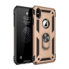Mey İthalat®  iPhone X Kılıf Sofya Yüzüklü Silikon Kapak - Gold